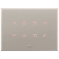 RAMA ORNAMENT 4 MODULE CRYSTAL PEARL GREY EIKON TACTIL - RAMA ORNAMENT 4 MODULE CRYSTAL PEARL GREY EIKON TACTIL