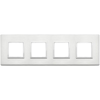 RAMA ORNAMENT 8(2+2+2+2) MODULE BRILLIANT ALUMINIUM EIKON EVO - RAMA ORNAMENT 8(2+2+2+2) MODULE BRILLIANT ALUMINIUM EIKON EVO