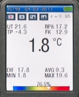 TERMOMETRU CU INFRAROSU FIRT 1000 DATAVISION  CU 2 FASCICOLE LASER SI CAMERA VIDEO - TERMOMETRU CU INFRAROSU FIRT 1000 DATAVISION  CU 2 FASCICOLE LASER SI CAMERA VIDEO