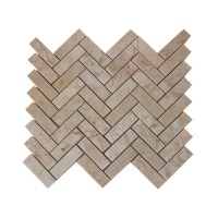 MOZAIC MARMURA CREMA ROYAL CHEVRON POLISAT 2.5 X 5 CM  - MOZAIC MARMURA CREMA ROYAL CHEVRON POLISAT 2.5 X 5 CM 