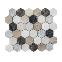 MOZAIC MARMURA MIX HEXAGON - MOZAIC MARMURA MIX HEXAGON