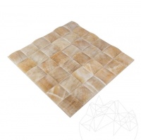 MOZAIC ONIX HONEY PYRAMID POLISAT 5 X 5 CM - MOZAIC ONIX HONEY PYRAMID POLISAT 5 X 5 CM
