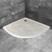 CADA BAIE SEMIROTUNDA TRAVERTIN CLASSIC ULTRA PLAT 90 X 90 X 3 CM - CADA BAIE SEMIROTUNDA TRAVERTIN CLASSIC ULTRA PLAT 90 X 90 X 3 CM