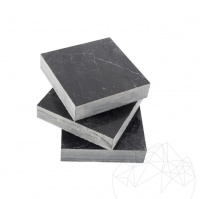 BUTON MARMURA NERO MARQUINA POLISATA 9.5 X 9.5 X 2 CM - BUTON MARMURA NERO MARQUINA POLISATA 9.5 X 9.5 X 2 CM