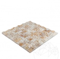 MOZAIC ONIX HONEY HERRINGBONE POLISAT - MOZAIC ONIX HONEY HERRINGBONE POLISAT