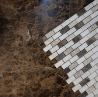 MOZAIC MARMURA MIX POLISATA 3.2 X 1.5 CM (EMPERADOR / TUNDRA / MUGLA) - MOZAIC MARMURA MIX POLISATA 3.2 X 1.5 CM (EMPERADOR / TUNDRA / MUGLA)