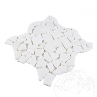 MOZAIC MARMURA THASOS CRAZY PAVING ANTICHIZAT 1 CM - MOZAIC MARMURA THASOS CRAZY PAVING ANTICHIZAT 1 CM