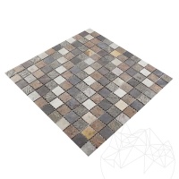 MOZAIC ARDEZIE MULTICOLORA FLEXIBILA SKIN 2 X 2 CM - MOZAIC ARDEZIE MULTICOLORA FLEXIBILA SKIN 2 X 2 CM