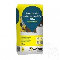 MORTAR DE ZIDARIE PENTRU BCA - WEBER PL25 - MORTAR DE ZIDARIE PENTRU BCA - WEBER PL25