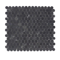 MOZAIC MARMURA NERO MARQUINA PENNY MATA 31.2 X 30 CM - MOZAIC MARMURA NERO MARQUINA PENNY MATA 31.2 X 30 CM