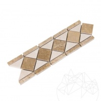 BORDURA B21 MARMURA LIGHT BEIGE SI LIGHT EMPERADOR 8 X 30.5 CM - BORDURA B21 MARMURA LIGHT BEIGE SI LIGHT EMPERADOR 8 X 30.5 CM