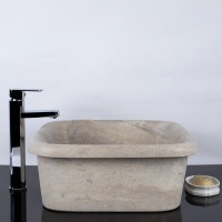 CHIUVETA ARCO TRAVERTINE KASHMIR SCAS2 47 X 47 X 19 CM - CHIUVETA ARCO TRAVERTINE KASHMIR SCAS2 47 X 47 X 19 CM