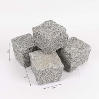 PIATRA CUBICA GRANIT BIANCO SARDO NATUR 10 X 10 X 10 CM - PIATRA CUBICA GRANIT BIANCO SARDO NATUR 10 X 10 X 10 CM