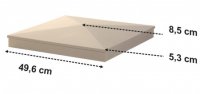 CAPAC STALP GARD PROVENCE ROYAL - 50X50X8,5 CM - CAPAC STALP GARD PROVENCE ROYAL - 50X50X8,5 CM