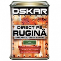 VOPSEA OSKAR DIRECT PE RUGINA VERDE INCHIS LOVITURA DE CIOCAN 0.5L - VOPSEA OSKAR DIRECT PE RUGINA VERDE INCHIS LOVITURA DE CIOCAN 0.5L