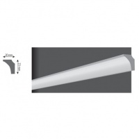 BAGHETA DECORATIVA POLISTIREN M23 20X23MM - BAGHETA DECORATIVA POLISTIREN M23 20X23MM