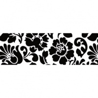 AUTOCOLANT DECORATIV BAROC NEGRU 45CM - AUTOCOLANT DECORATIV BAROC NEGRU 45CM