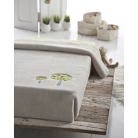 PATURA COPII PUFOASA ALBA CU BRODERIE COPACEI - PATURA COPII PUFOASA ALBA CU BRODERIE COPACEI