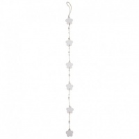 GHIRLANDA SHABBY CHIC CU FLORI ALBE - GHIRLANDA SHABBY CHIC CU FLORI ALBE