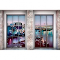 FOTOTAPET LOFT - FEREASTRA SPRE PORT - FOTOTAPET LOFT - FEREASTRA SPRE PORT