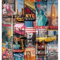 AUTOCOLANT DECORATIV MANHATTAN 45 CM - AUTOCOLANT DECORATIV MANHATTAN 45 CM