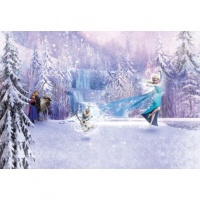 FOTOTAPET FROZEN - ELSA SI OLAF DANSAND - FOTOTAPET FROZEN - ELSA SI OLAF DANSAND