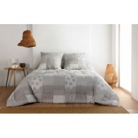 CUVERTURA PATCHWORK GENTIANE GRI - CUVERTURA PATCHWORK GENTIANE GRI
