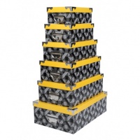 SET CUTII DECORATIVE BEELY CU CAPAC GALBEN - SET CUTII DECORATIVE BEELY CU CAPAC GALBEN