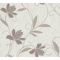 TAPET LIVING FLORI GRI - TAPET LIVING FLORI GRI