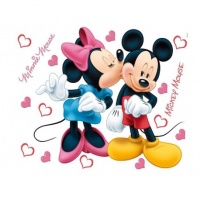 STICKER PERETE MINNIE SI MICKEY MOUSE - STICKER PERETE MINNIE SI MICKEY MOUSE