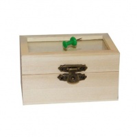 CUTIE LEMN CU CAPAC STICLA - CUTIE LEMN CU CAPAC STICLA