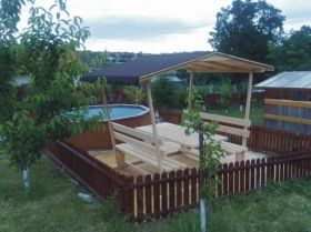 MOBILIER GRADINA MOBINSTAL - FOISOR CU MASA SI BANCUTE
