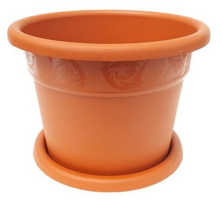 GHIVECI DIN PLASTIC CU FARFURIE