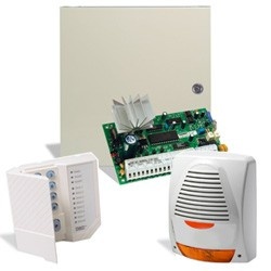 KIT ANTI-EFRACTIE FORMAT DIN CENTRALA ALARMA PC585 CU TASTATURA, TRANSFORMATOR, SIRENA EXTERIOR