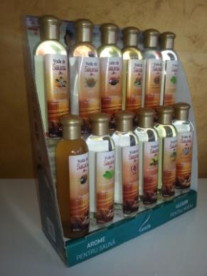 DISPLAY PREZENTARE+ AROME CONCENTRATE PENTRU SAUNA CAMYLLE FRANTA