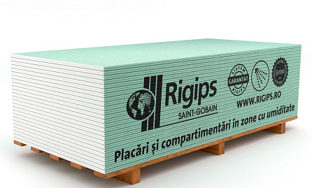 RIGIPS VERDE, 12,5MM, RIGIPS ROMANIA