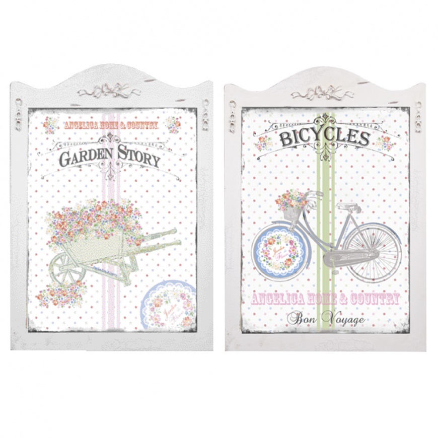 SET DOUA TABLOURI DECORATIVE SHABBY CHIC
