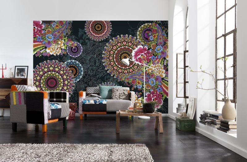 FOTOTAPET FLORAL BOHO MANDALA CORRO