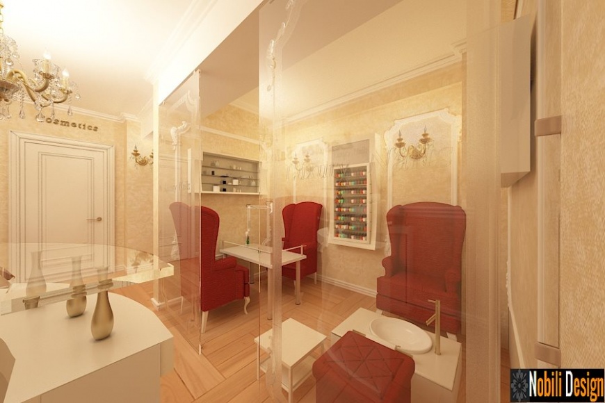 DESIGN INTERIOR SALON COSMETICA INFRUMUSETARE