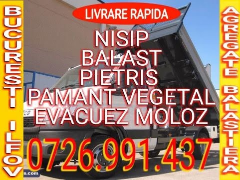 TRANSPORT NISIP BALAST PIETRIS MARGARITAR BUCURESTI 