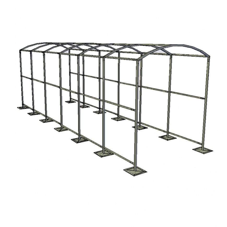 PERGOLA METALICA MULTI SMART CU LATIMEA DE 2.80M- H 2.50- L3M, 4.5M, 6M