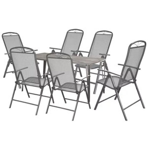 SET GRADINA MASA + 6 SCAUNE NAVASSA LUX