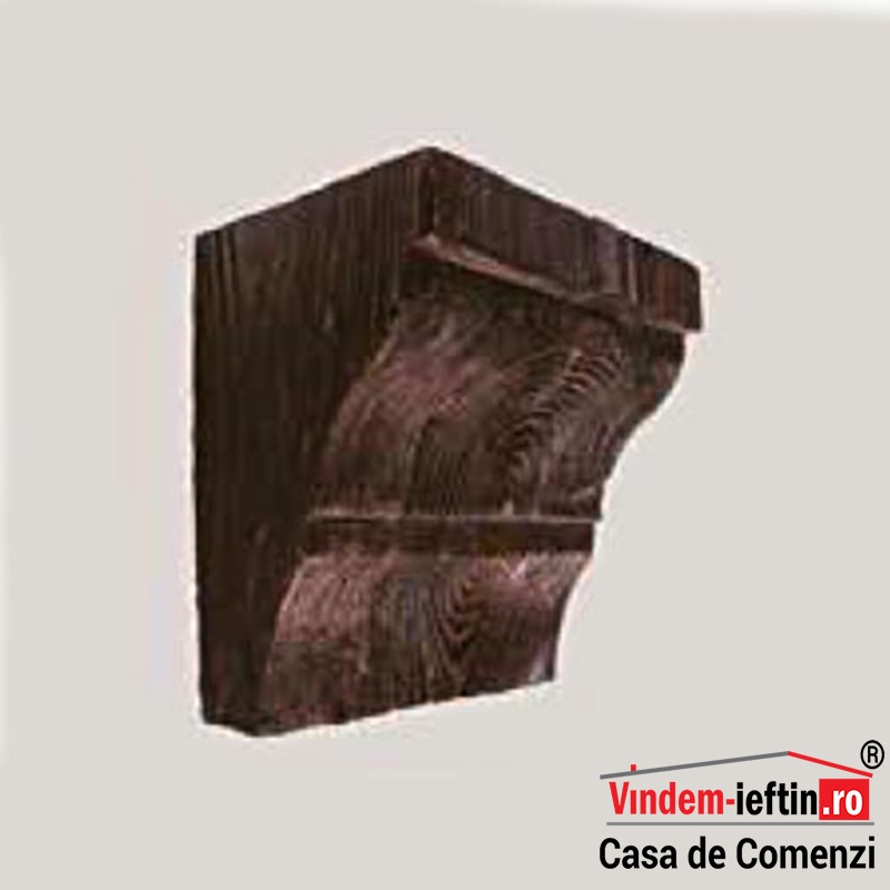 CONSOLA DECORATIVA POLIURETAN MARO INCHIS RUSTIC EQ 19X13CM