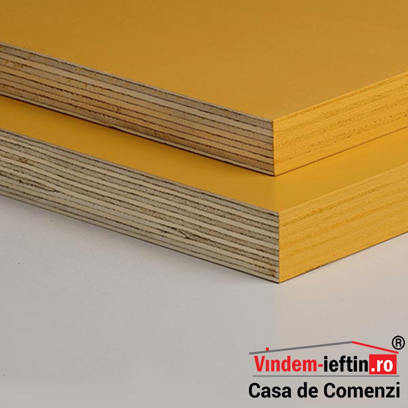 PLACA COFRAJ TEGO CU FILM GALBEN 500X2500X21MM ROMPLY MEROPS