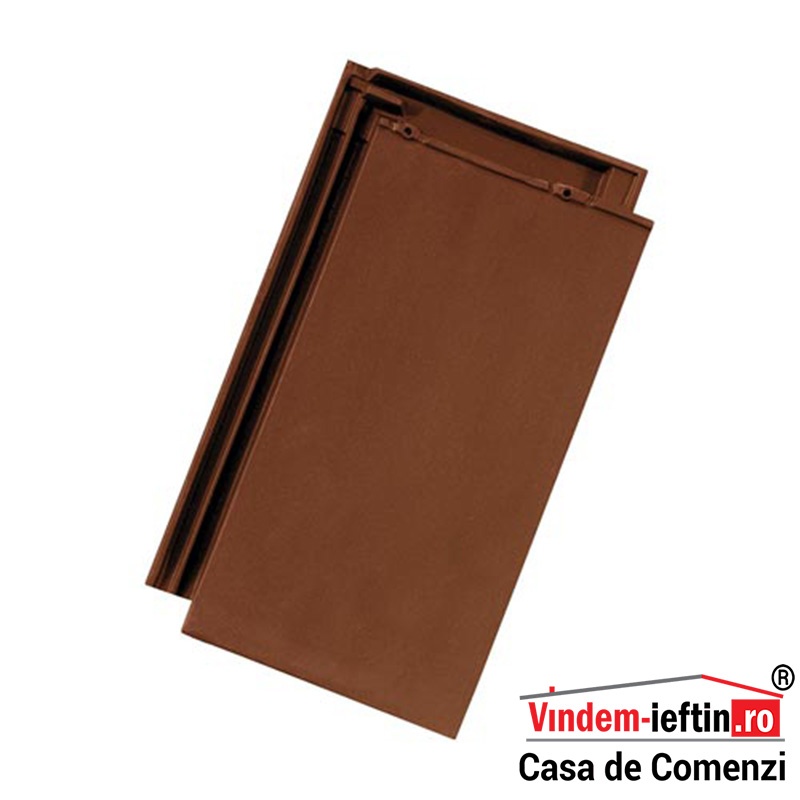 TIGLA CERAMICA TONDACH FIGARO DELUXE MARO ARAMIU SATINAT 24.1×42.4CM