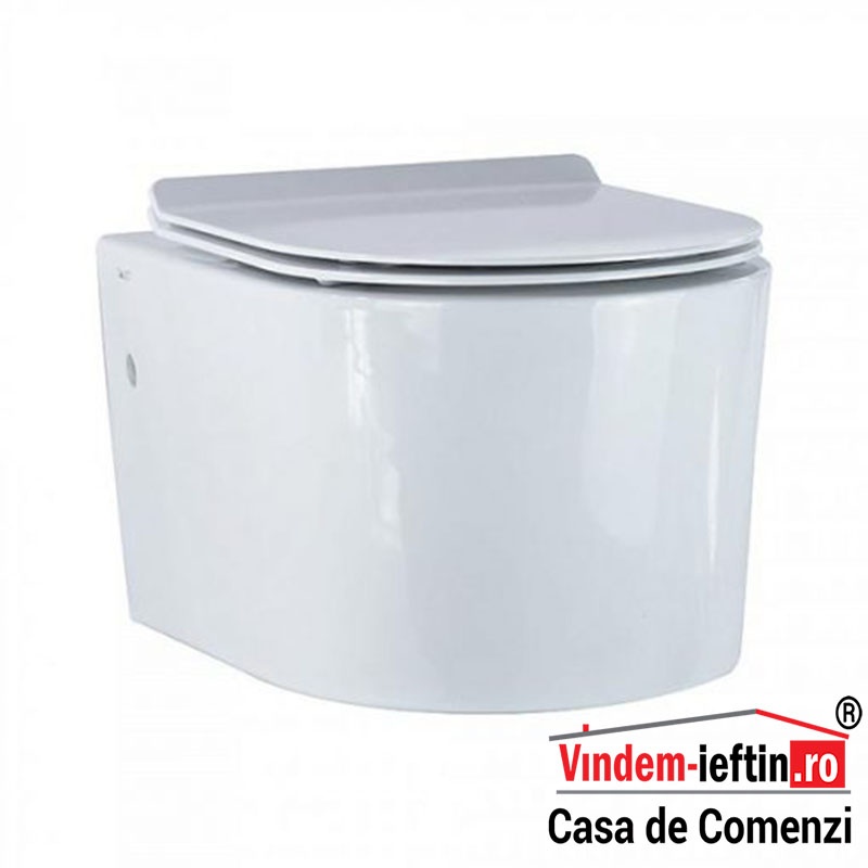 VAS WC NOVELA SUSPENDAT CU CAPAC SOFT CLOSE 525X370X335