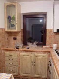 MOBILIER BUCATARIE DIN LEMN MASIV