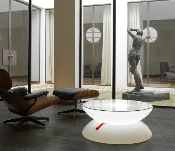 MASA LUMINOASA ALBA LOUNGE INDOOR 