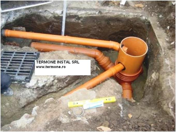 CANALIZARE EXTERIOARA CU CONDUCTE DIN PVC