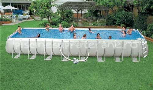 PISCINA SUPRATERANA INTEX DREPTUNGHIULARA 974X488X132 CM